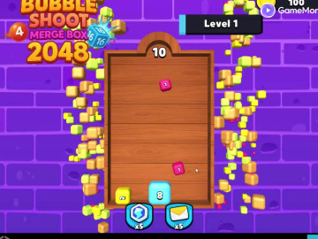 Bubble Shoot Merge Box 2048