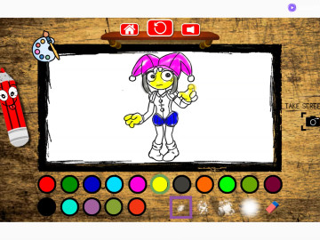 Pomni Coloring Time