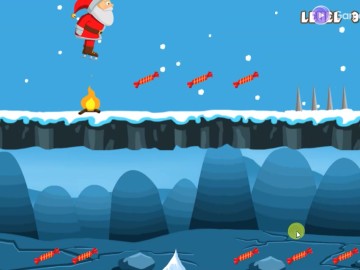 Santa on skates